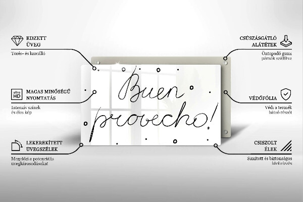 Protège plaque de cuisson Buen provecho!