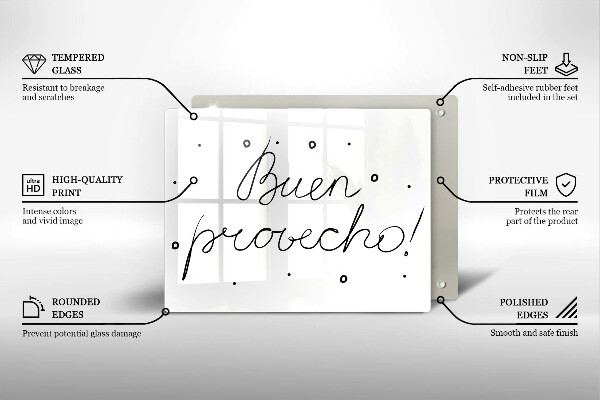 Protège plaque de cuisson Buen provecho!