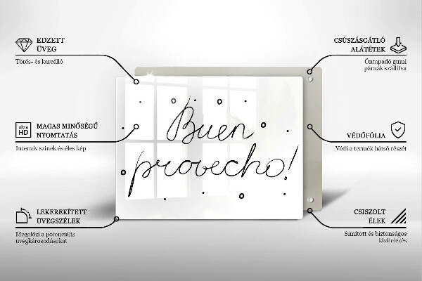 Protège plaque de cuisson Buen provecho!