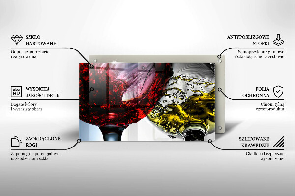 Protège plaque de cuisson Verres de vin