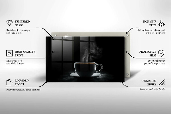 Protège plaque de cuisson Tasse de café chaude