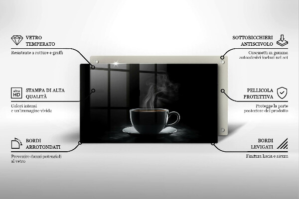 Protège plaque de cuisson Tasse de café chaude