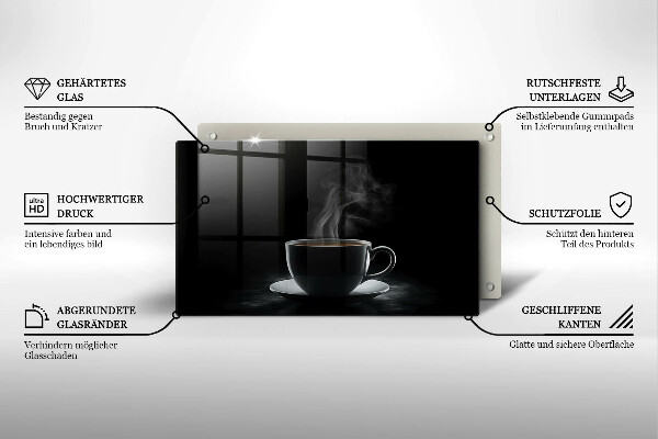 Protège plaque de cuisson Tasse de café chaude