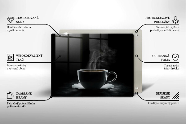 Protège plaque de cuisson Tasse de café chaude