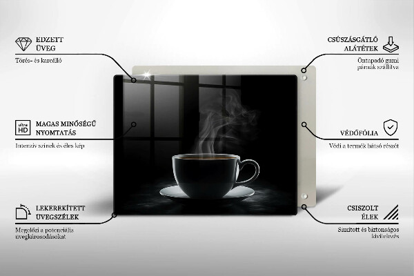 Protège plaque de cuisson Tasse de café chaude