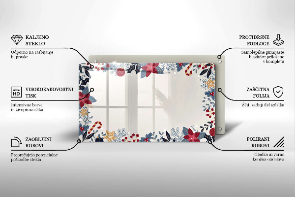 Protège plaque de cuisson décorations de Noël