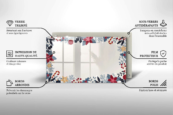 Protège plaque de cuisson décorations de Noël