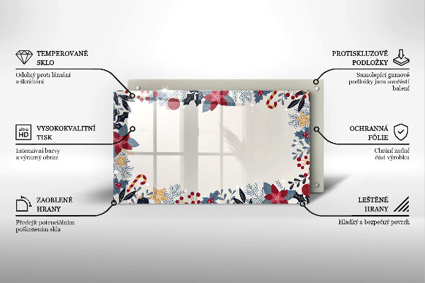 Protège plaque de cuisson décorations de Noël