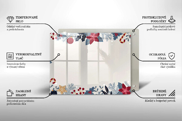 Protège plaque de cuisson décorations de Noël