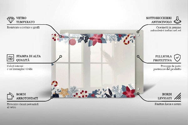 Protège plaque de cuisson décorations de Noël