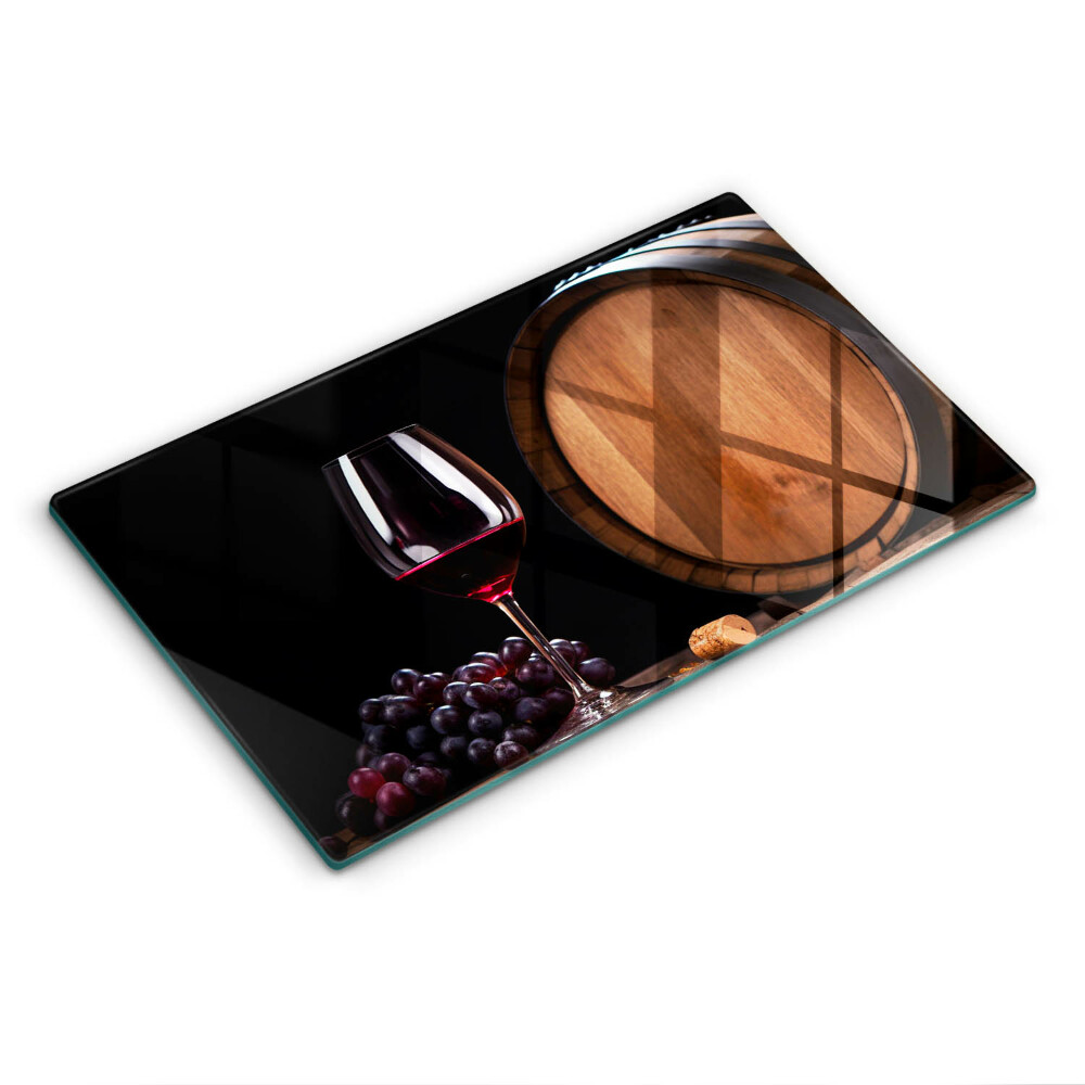 Protège plaque de cuisson Verre à vin en tonneau