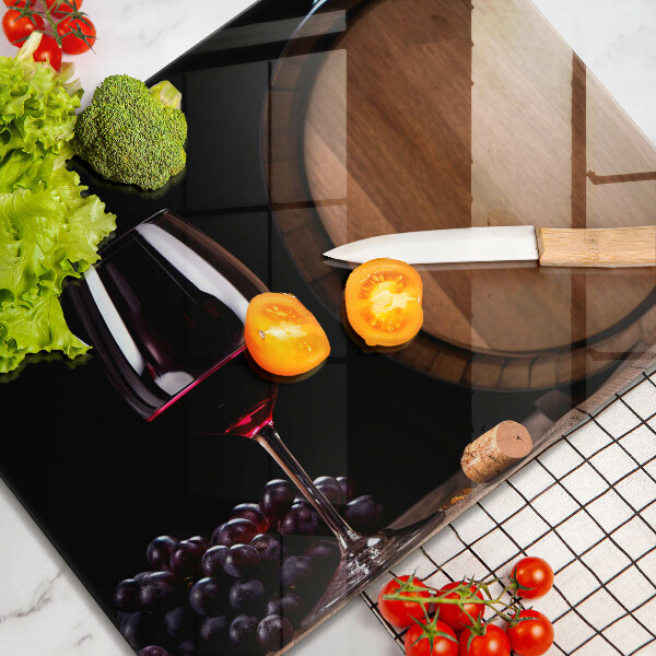 Protège plaque de cuisson Verre à vin en tonneau