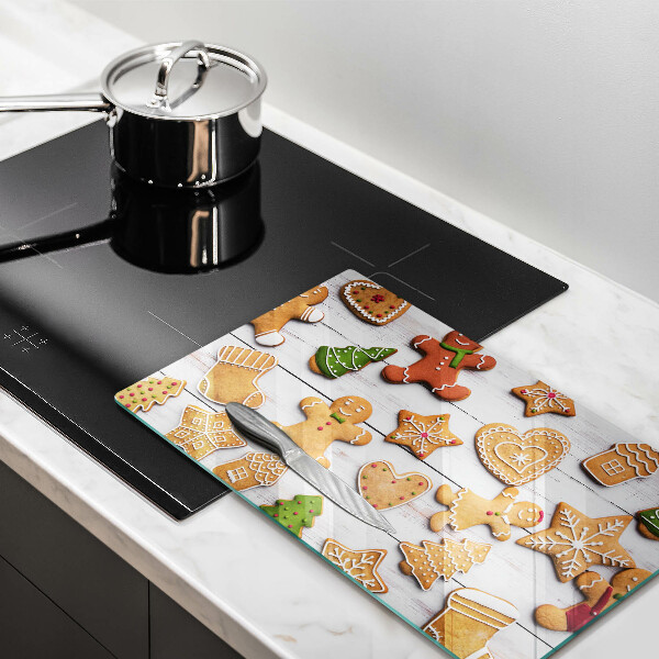 Protège plaque de cuisson Pain d'épice de Noël