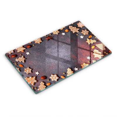 Protège plaque de cuisson Noël en pain d'épice