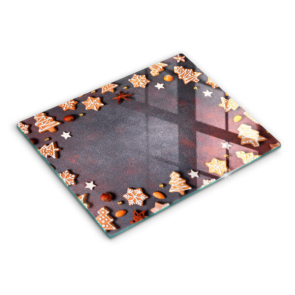 Protège plaque de cuisson Noël en pain d'épice