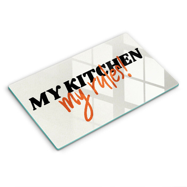 Protège plaque de cuisson My kitchen my rules