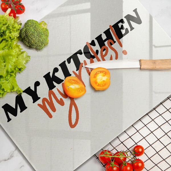 Protège plaque de cuisson My kitchen my rules