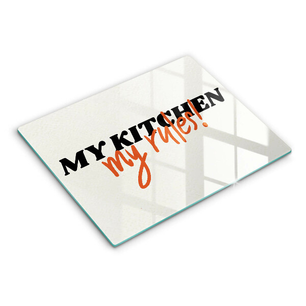 Protège plaque de cuisson My kitchen my rules