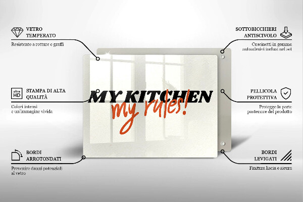 Protège plaque de cuisson My kitchen my rules