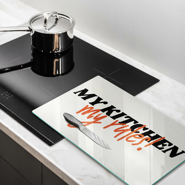 Protège plaque de cuisson My kitchen my rules