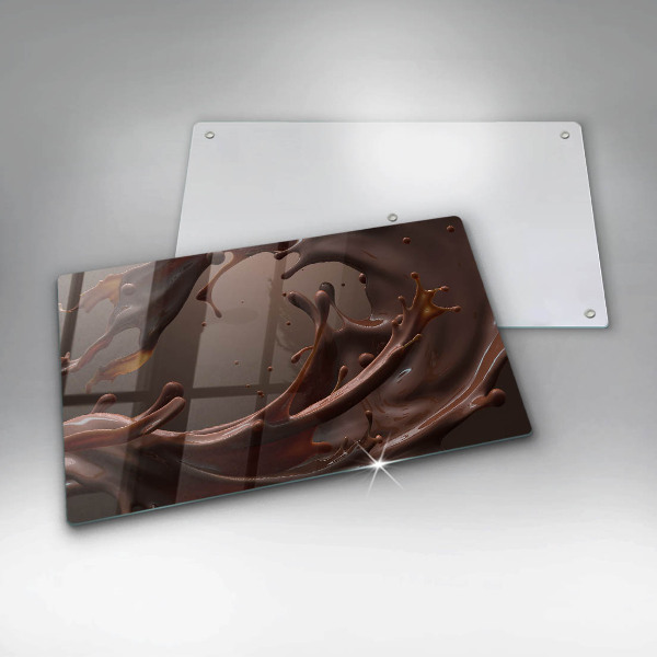 Protège plaque de cuisson Chocolat liquide