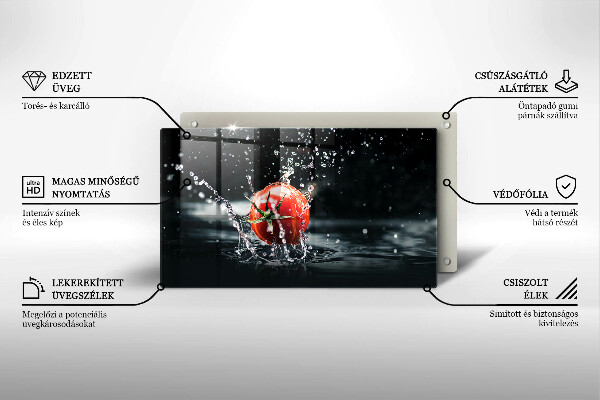 Protège plaque de cuisson Tomate dans l'eau