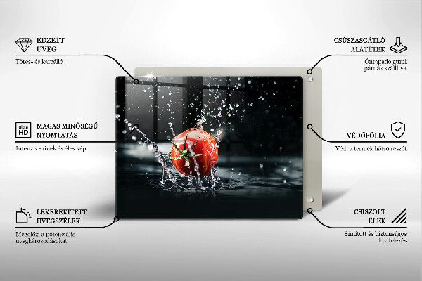 Protège plaque de cuisson Tomate dans l'eau