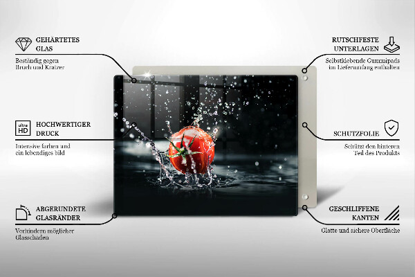 Protège plaque de cuisson Tomate dans l'eau