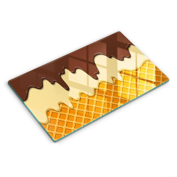 Protège plaque de cuisson Illustration de cornet de crème glacée