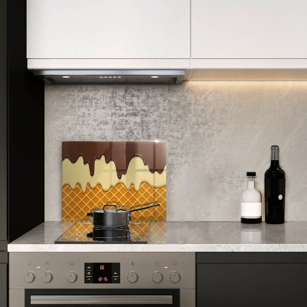 Protège plaque de cuisson Illustration de cornet de crème glacée