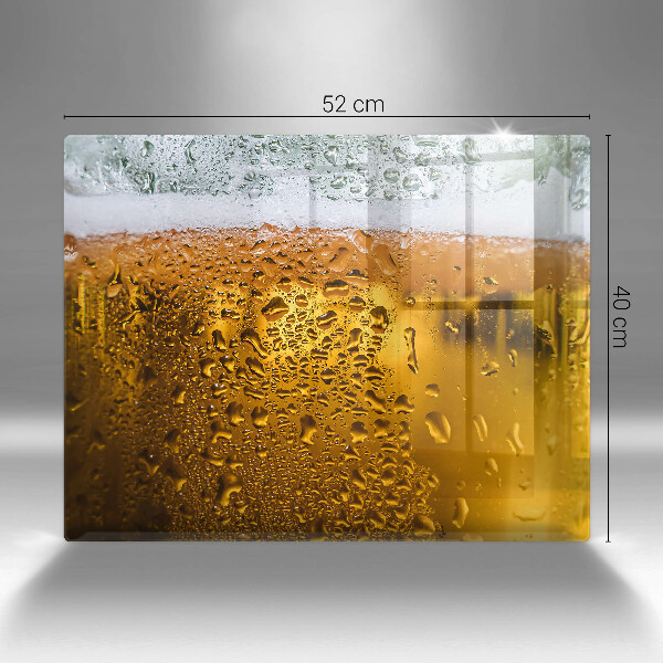 Protège plaque de cuisson Verre de bière mouillé