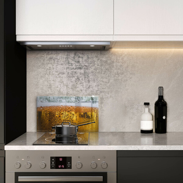 Protège plaque de cuisson Verre de bière mouillé