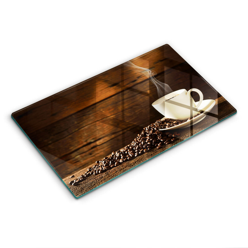 Protège plaque de cuisson Tasse à café en bois