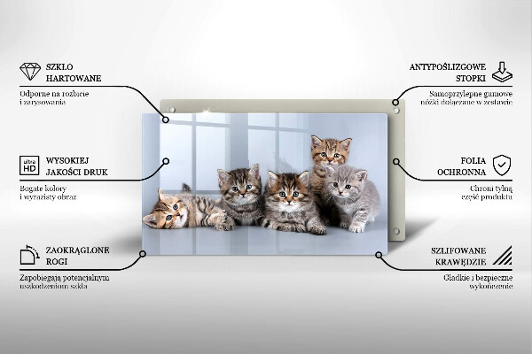 Protège plaque de cuisson De doux petits chatons