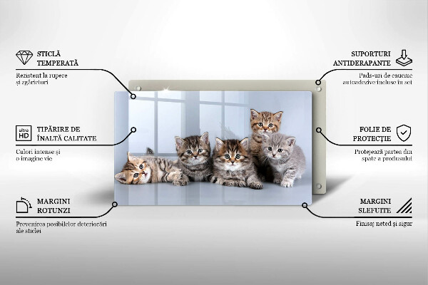 Protège plaque de cuisson De doux petits chatons