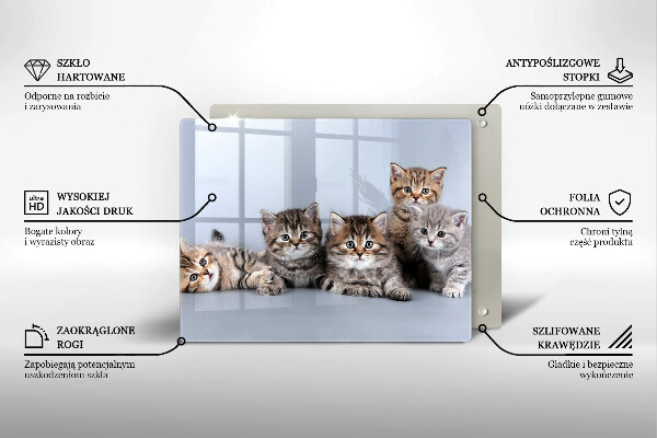 Protège plaque de cuisson De doux petits chatons