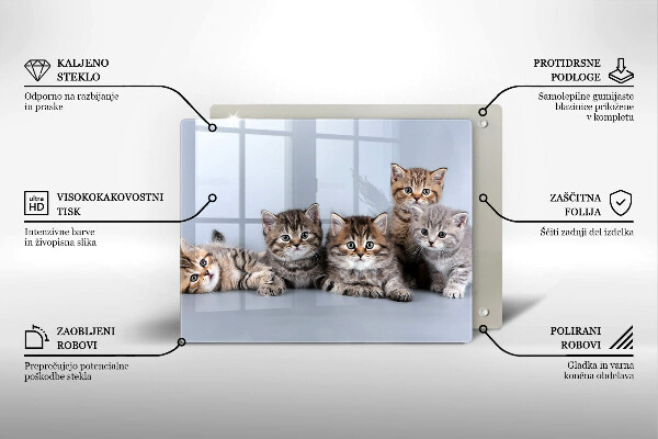 Protège plaque de cuisson De doux petits chatons