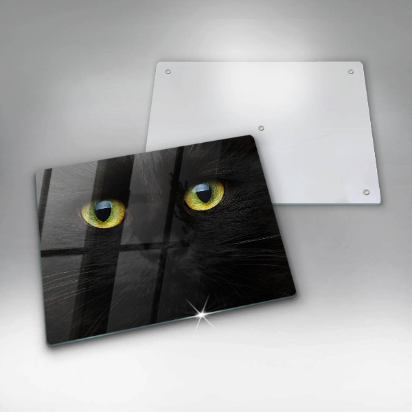 Protège plaque de cuisson Yeux de chat animaux