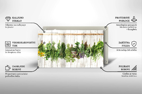 Protège plaque de cuisson Herbes et plantes séchées