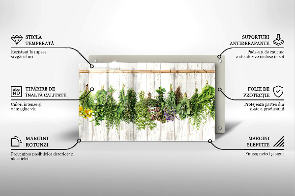 Protège plaque de cuisson Herbes et plantes séchées