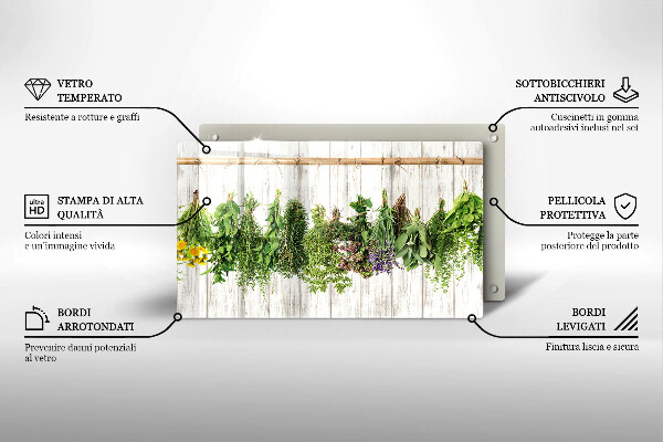 Protège plaque de cuisson Herbes et plantes séchées