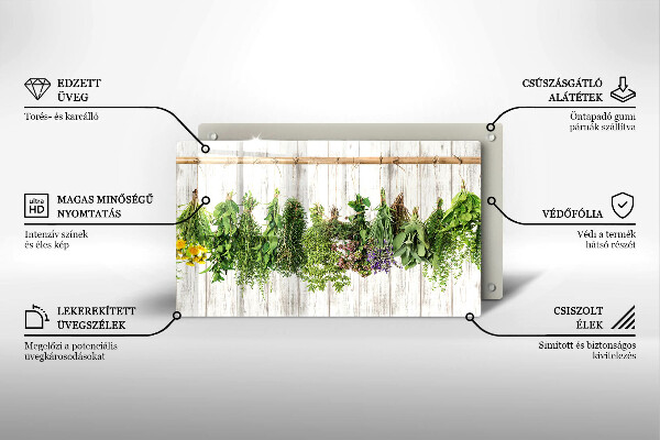 Protège plaque de cuisson Herbes et plantes séchées