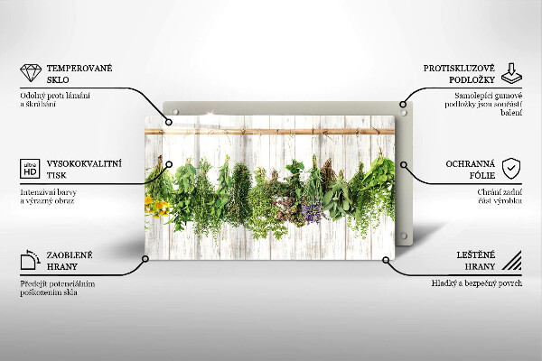 Protège plaque de cuisson Herbes et plantes séchées