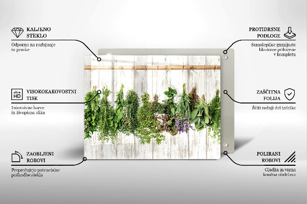 Protège plaque de cuisson Herbes et plantes séchées