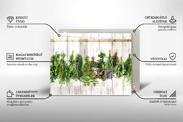 Protège plaque de cuisson Herbes et plantes séchées