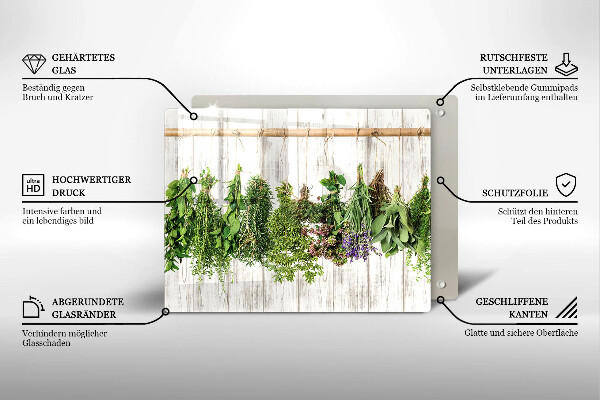 Protège plaque de cuisson Herbes et plantes séchées