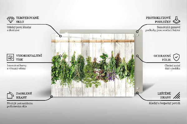 Protège plaque de cuisson Herbes et plantes séchées