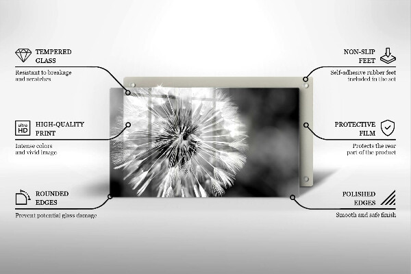 Protège plaque de cuisson Un pissenlit délicat