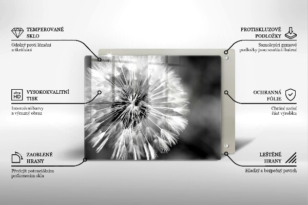 Protège plaque de cuisson Un pissenlit délicat