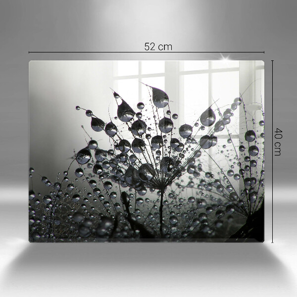 Protège plaque de cuisson Pissenlits et rosée